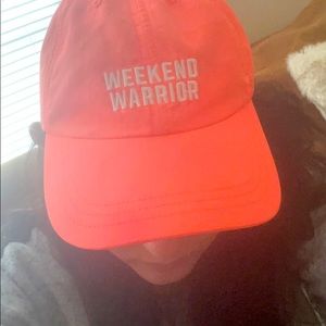 Victoria Secret- Coral adjustable baseball cap